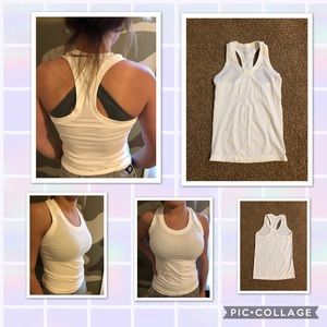 White athleta tank top
